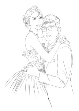 婚禮線條新人