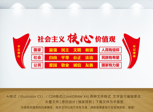 價(jià)值觀文化墻