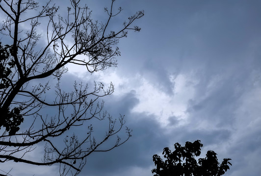 下雨前的阴天