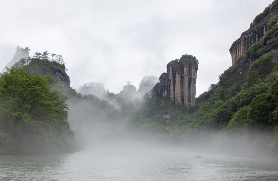 福建武夷山玉女峰风光