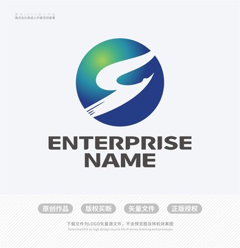 Y字母飞鹤LOGO标志设计