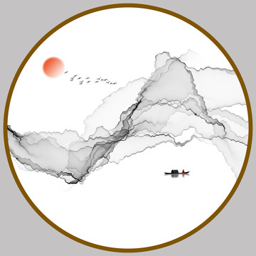 新中式山水畫