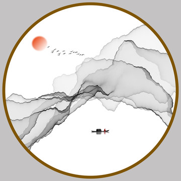 新中式山水畫