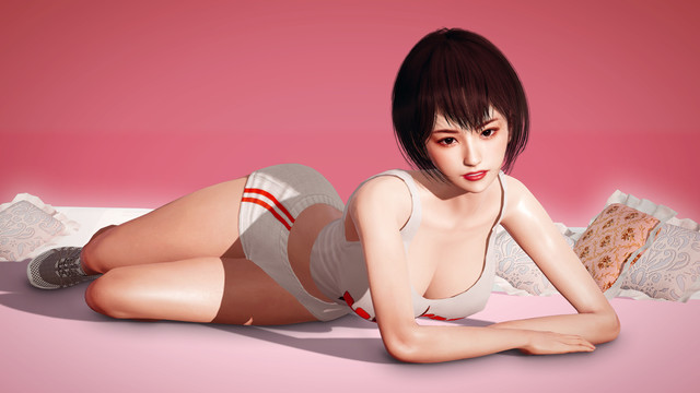 短發(fā)性感美女虛擬人物