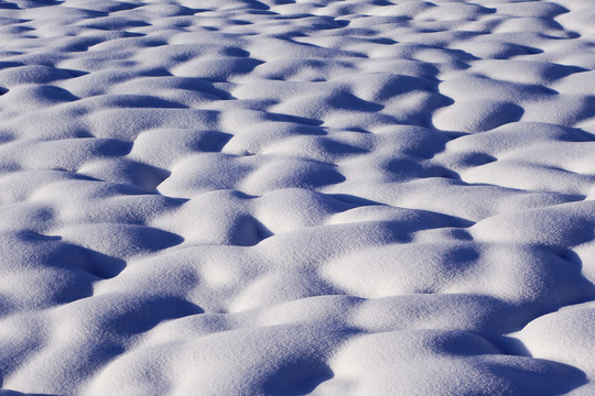 大兴安岭雪原雪包