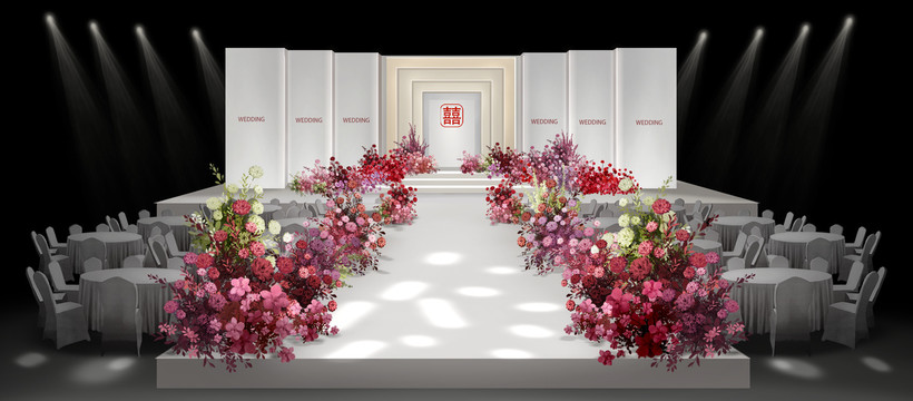 白色簡約婚禮