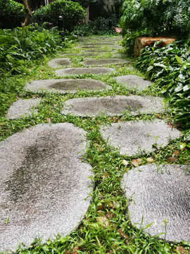 路石板路