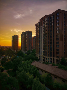 小区内景