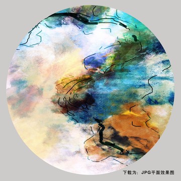新中式酒店抽象畫