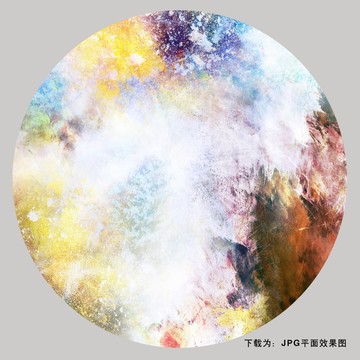 輕奢圓形抽象畫