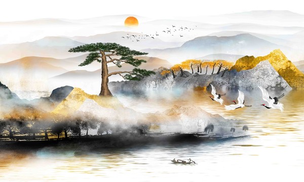 水墨山水畫(huà)