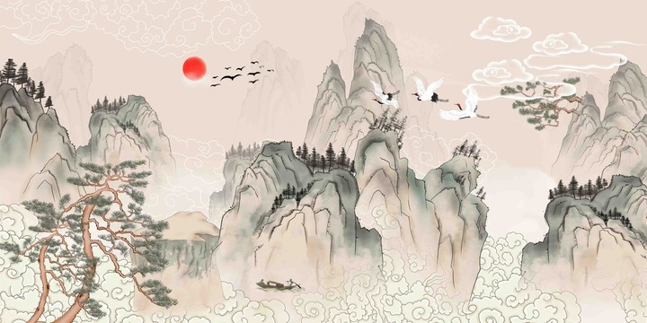 新中式古典山水画