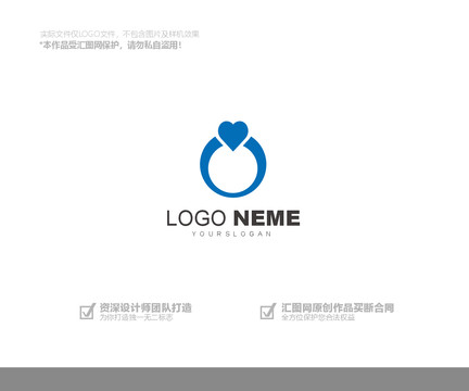 爱心钻石logo