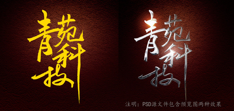 清宛科技字體設計