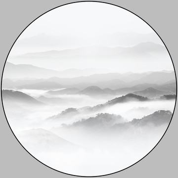 新中式山水裝飾畫