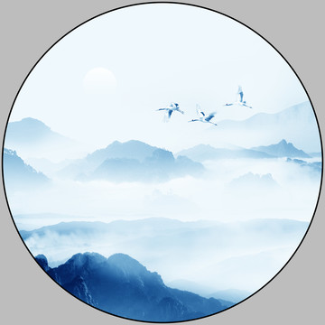 山水裝飾畫