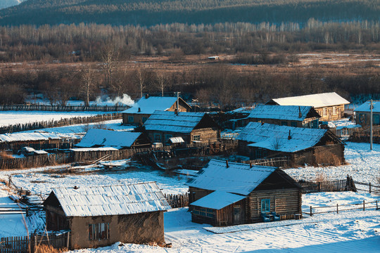 冬季乡村民居