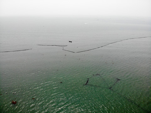 航拍大连金石滩黄金海岸海景