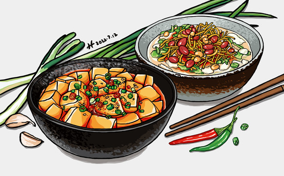 涼粉豆腐腦