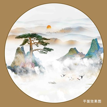 仙境云霧山水