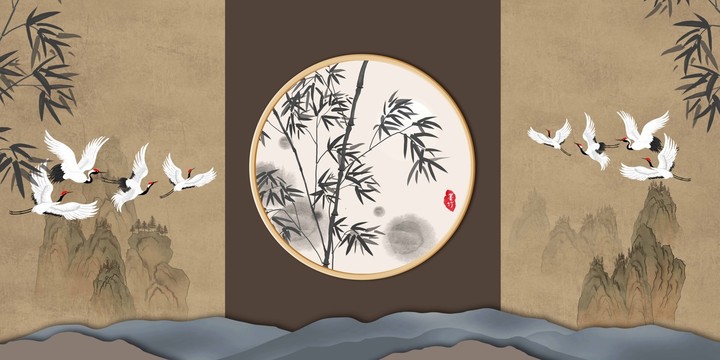 新中式竹子?xùn)鸥癖尘皦? style=