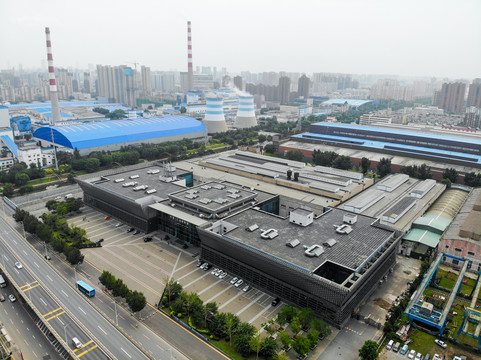 航拍辽宁沈阳中国工业博物馆