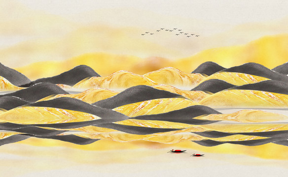 新中式山水畫