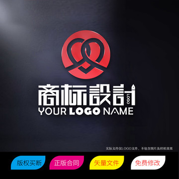 爱心爱情婚恋婚纱LOGO