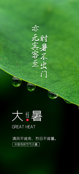 大暑節(jié)氣海報