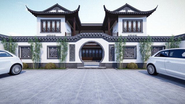蘇式園林別墅圖片