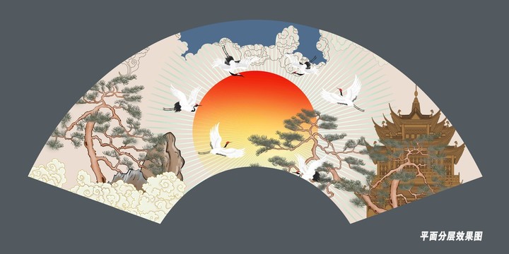 折扇裝飾畫(huà)