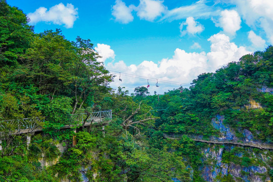 湖南张家界天门山风景