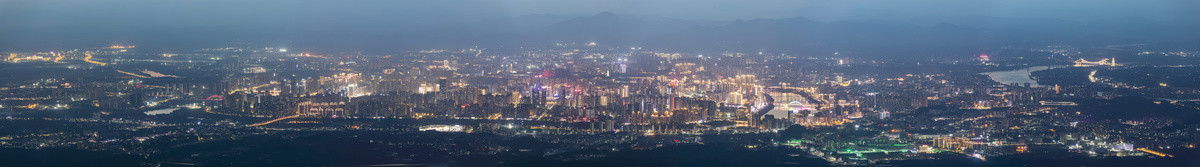 赣州市夜景全景