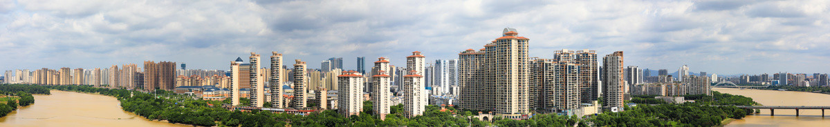 赣州市城区全景