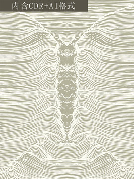 抽象海浪纹