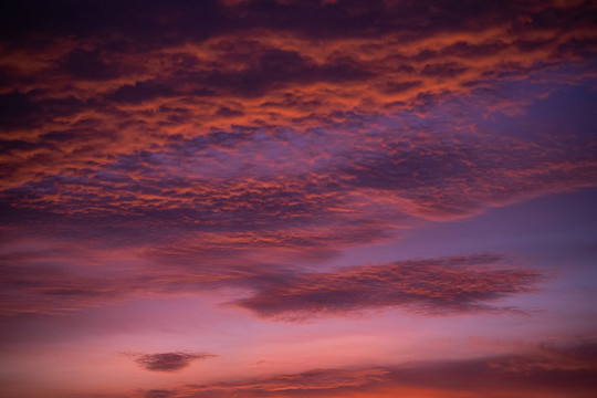 夕阳火烧云