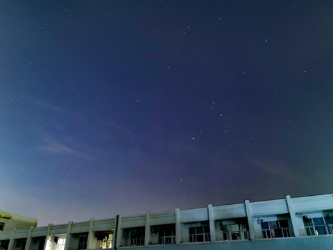 学校夜空