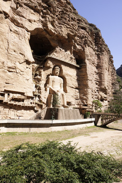 臨夏永靖縣靈炳寺大佛黃河