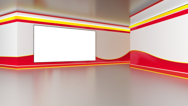 兩會黨建虛擬演播室摳像背景