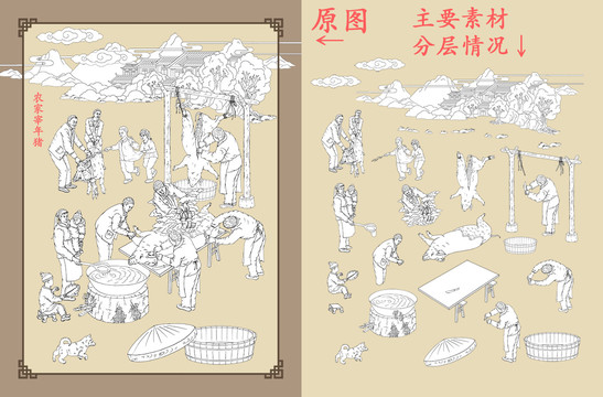 農(nóng)家殺年豬