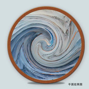 抽象油畫壁畫