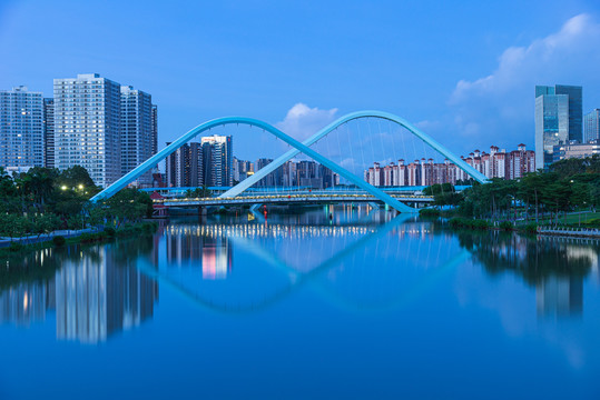 南沙蕉门河车行桥风景