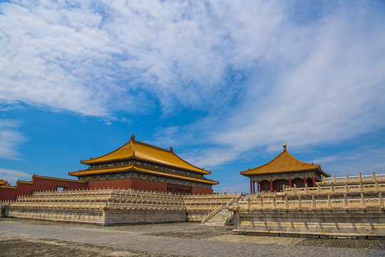 北京故宫太和殿中和殿