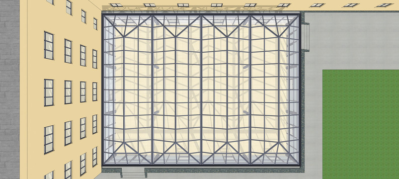玻璃顶阳光房布局图