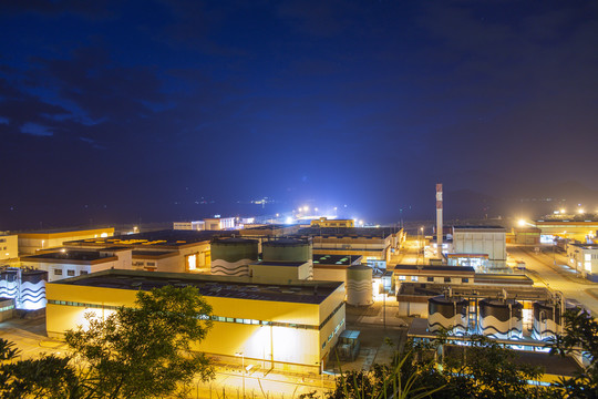 大亚湾核电厂夜景