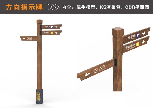 景區(qū)方向指示牌