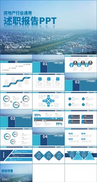 房地产行业述职报告PPT模板