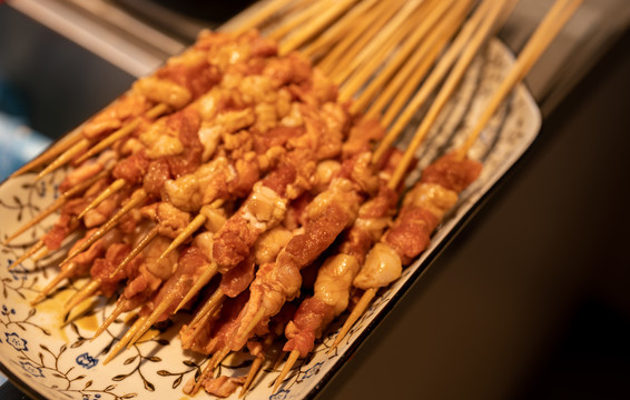 烧烤骨肉相连肉串