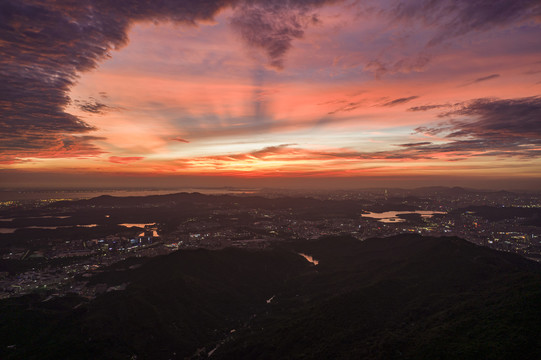 深圳宝安区全景