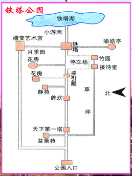 开封铁塔公园导览图